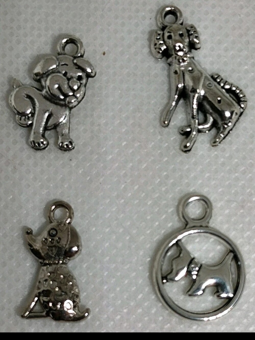 15 Silver Dog Charm Mix - Small Dog/Puppy Charms - Picture 3 of 7